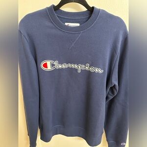 Men’s Navy Champion sweatshirt, Size Small